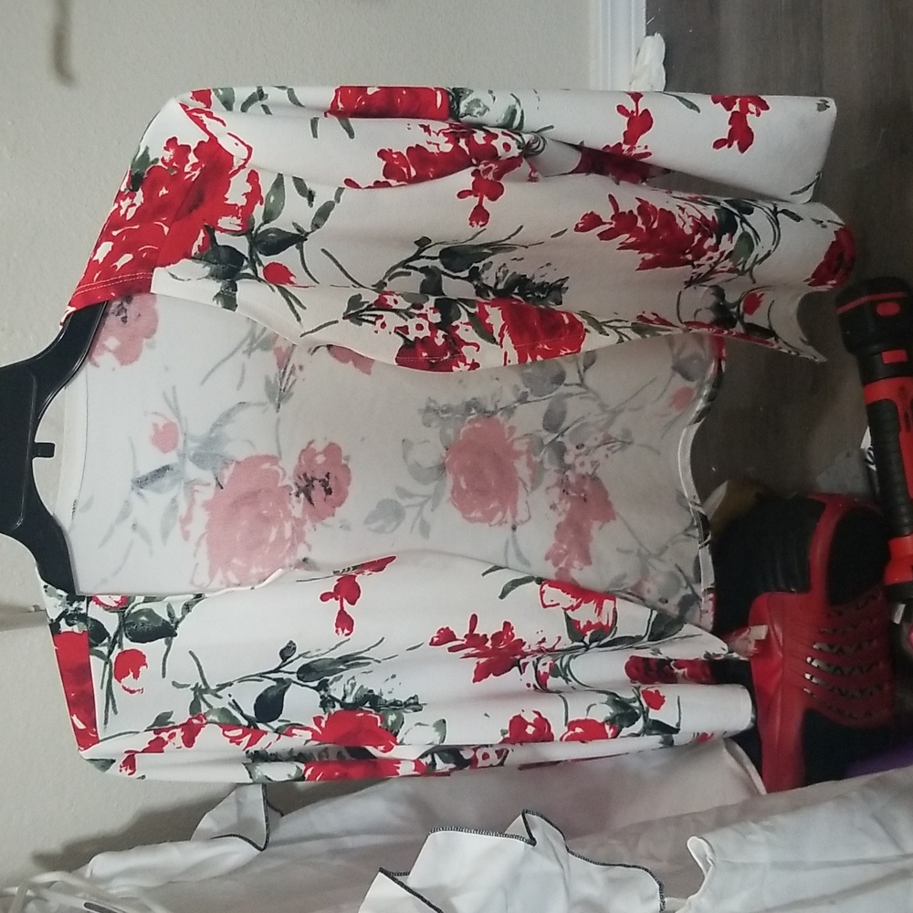 Red n white blazer size 2xl